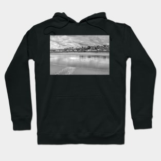 East the Water, Bideford, Devon, Monochrome Hoodie